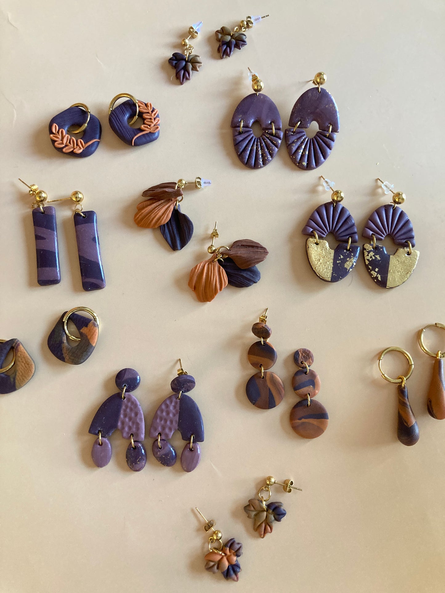 Pendientes raíces de otoño