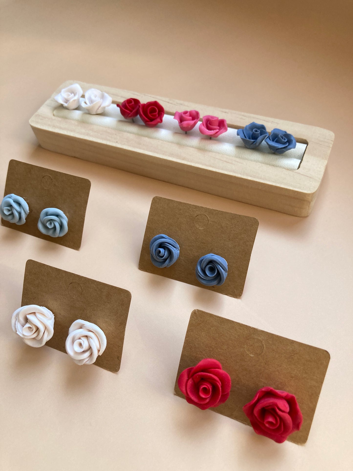 Pendientes Rosas