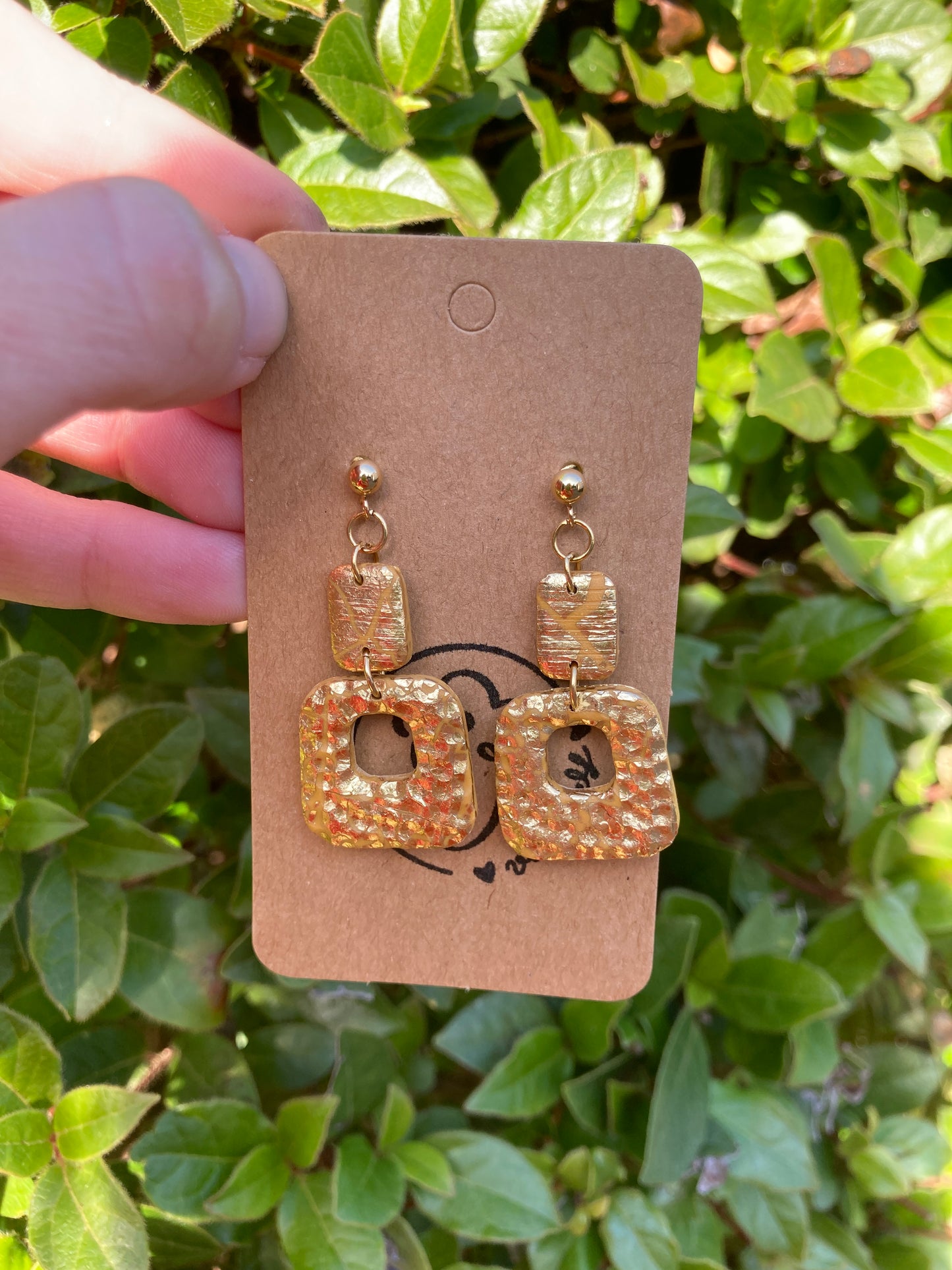 Pendientes Aura Dorada
