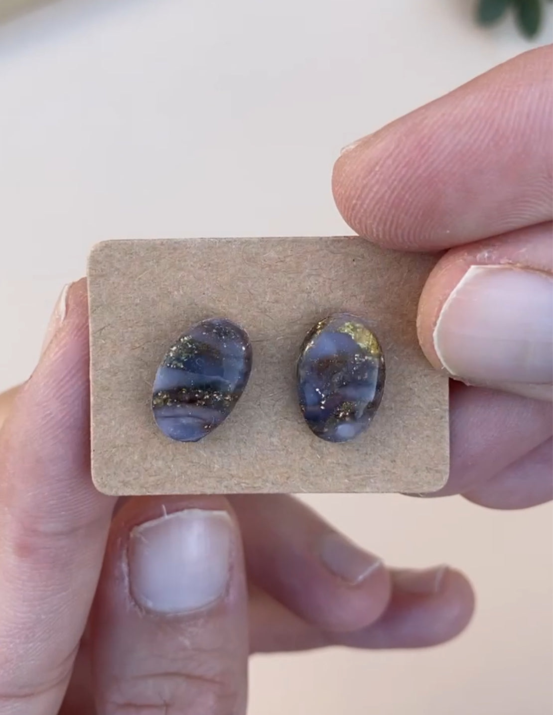 Ágata dorados Óvalos