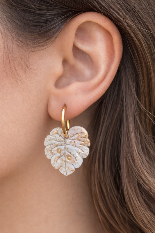 Pendientes Calacatta Gold Monstera