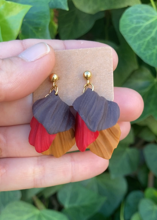 Pendientes Hojas vivas