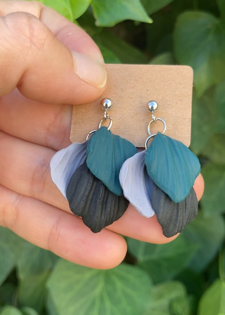 Pendientes Hojas vivas