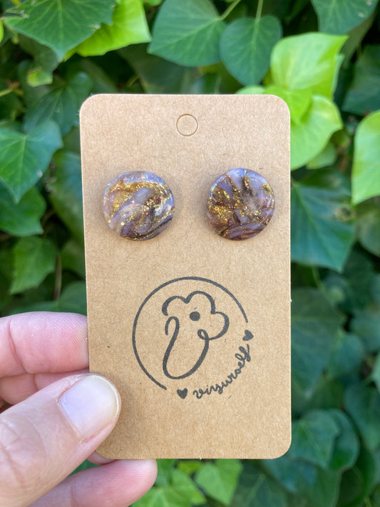 Ágata dorados Círculos