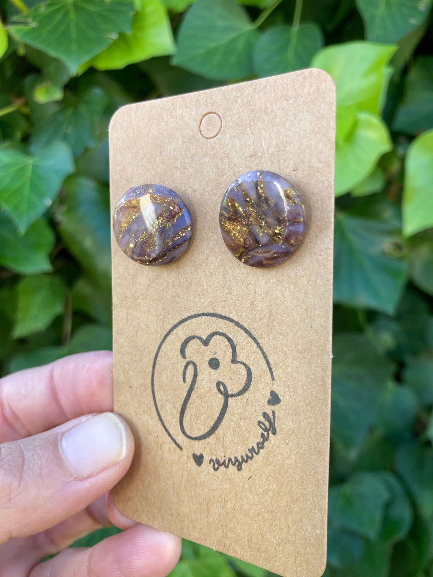 Ágata dorados Círculos