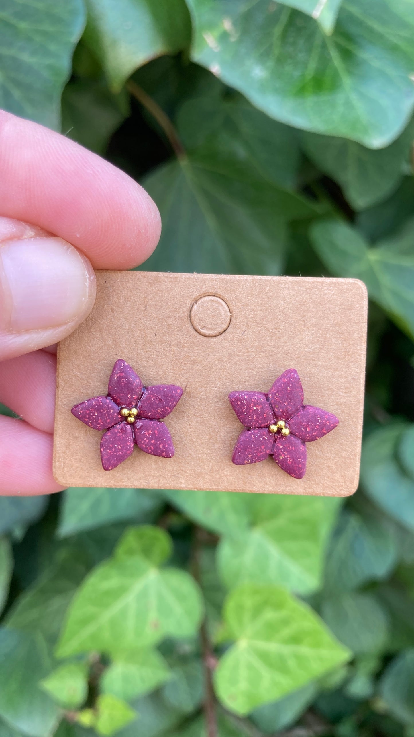 Pendientes Poinsettia