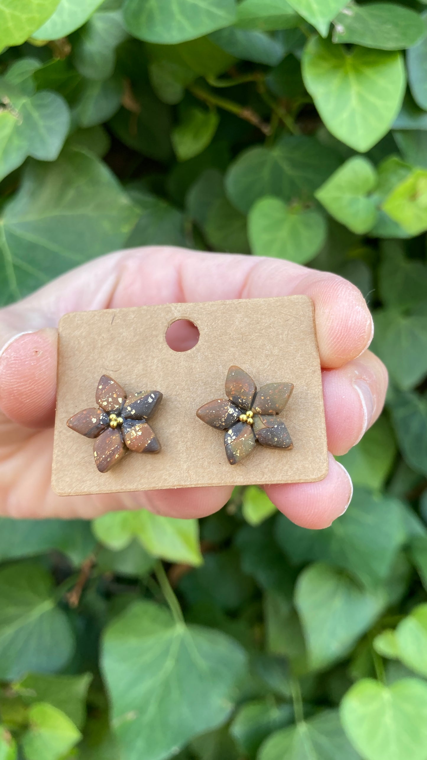 Pendientes Poinsettia
