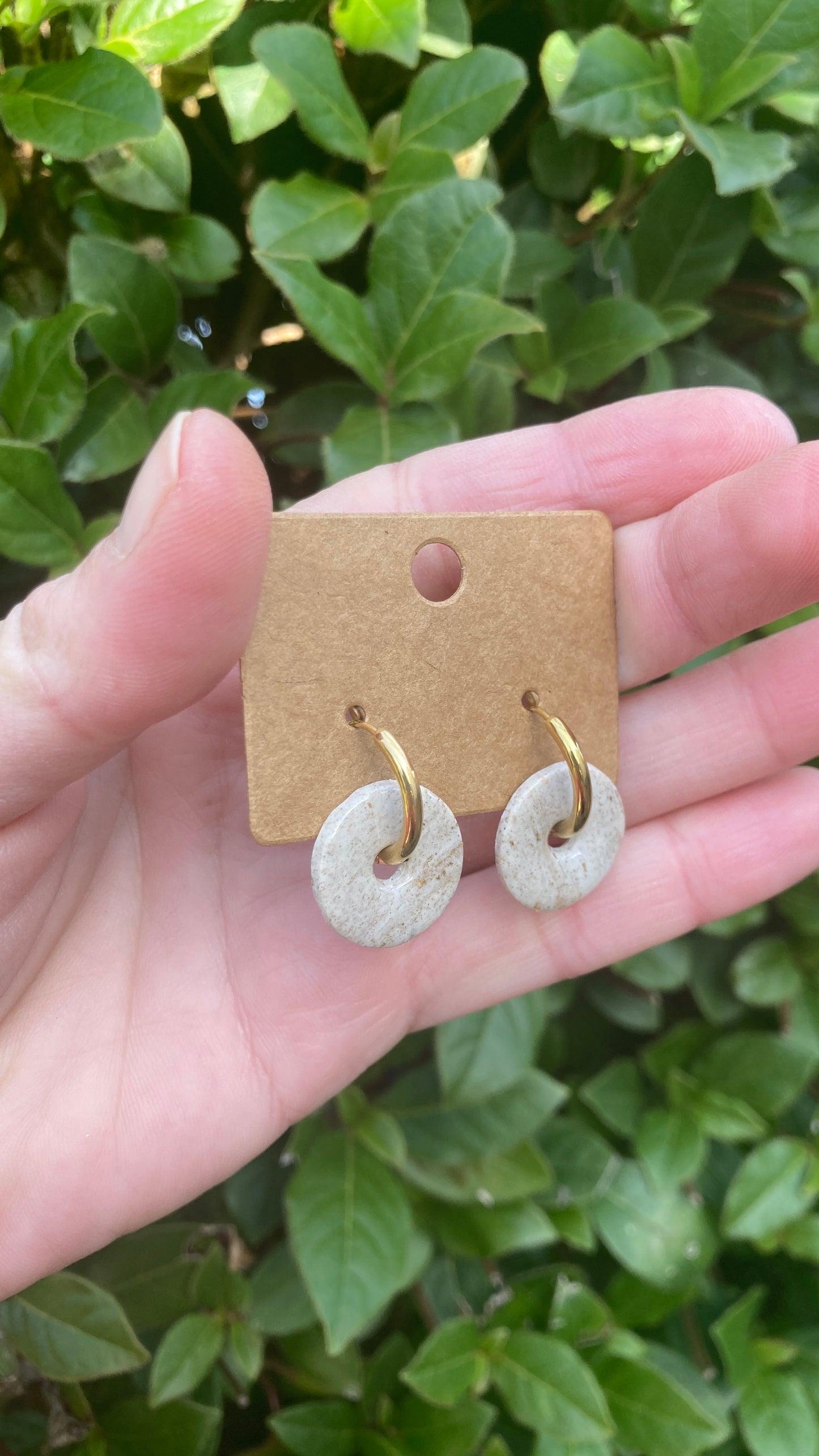 Pendientes Calacatta Gold Disco