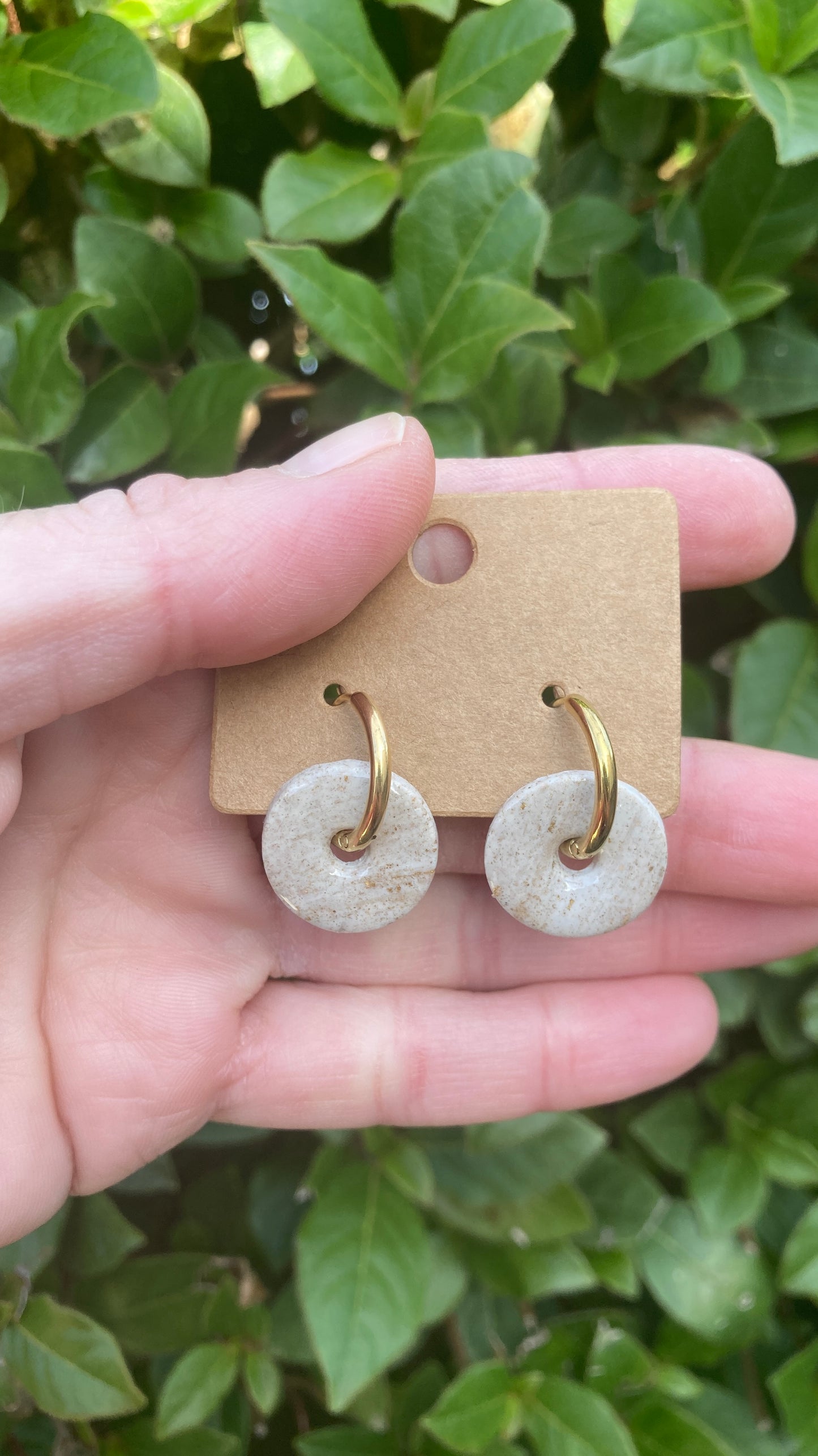 Pendientes Calacatta Gold Disco