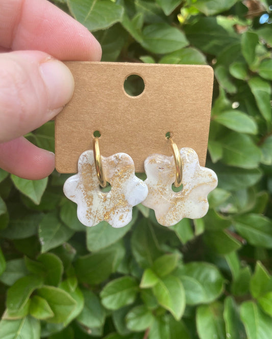 Pendientes Calacatta Gold Flor