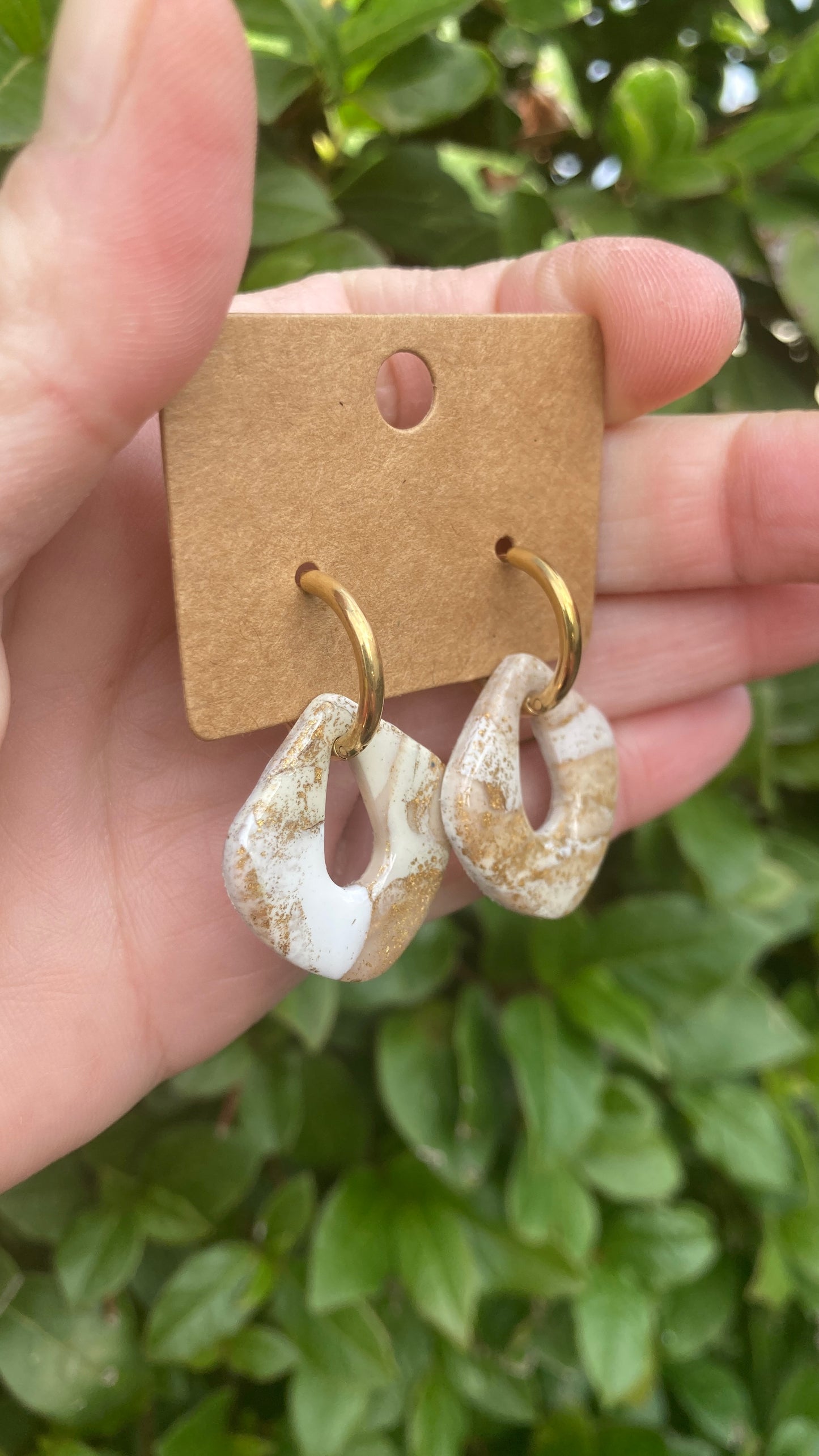 Pendientes Calacatta Gold Diamante