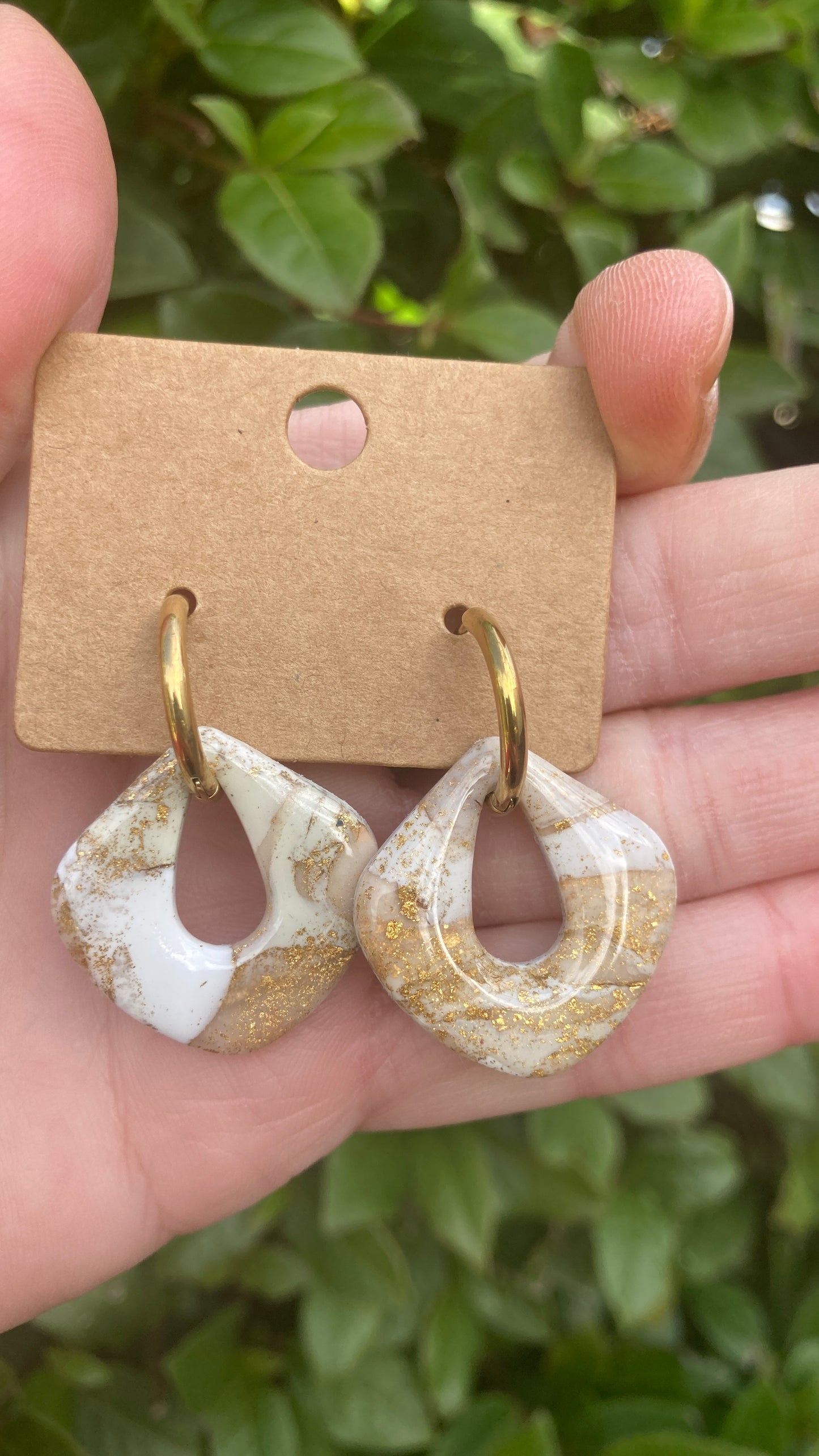 Pendientes Calacatta Gold Diamante