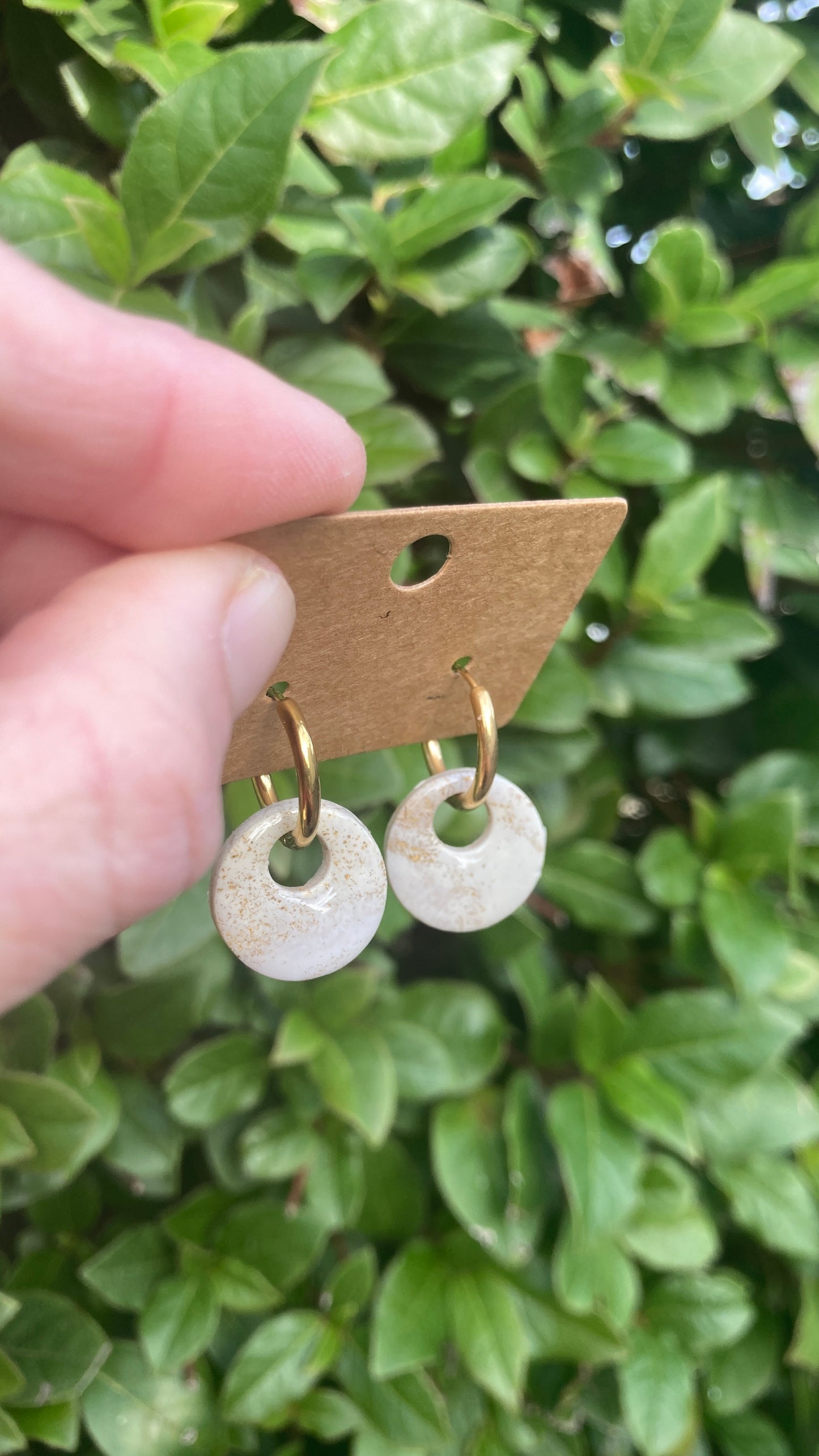 Pendientes Calacatta Gold Órbita