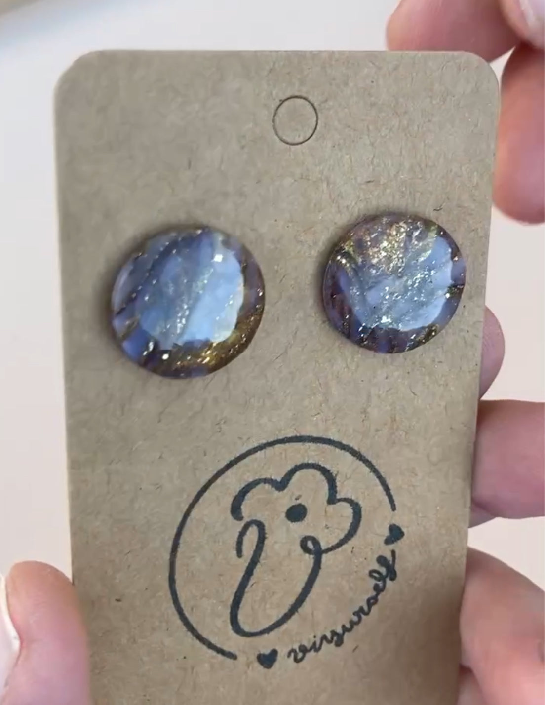 Ágata dorados Círculos